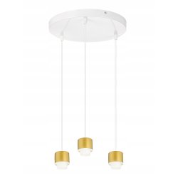 LAMPA sufitowa WISZĄCA ZWIS żyrandol metal złoty 3