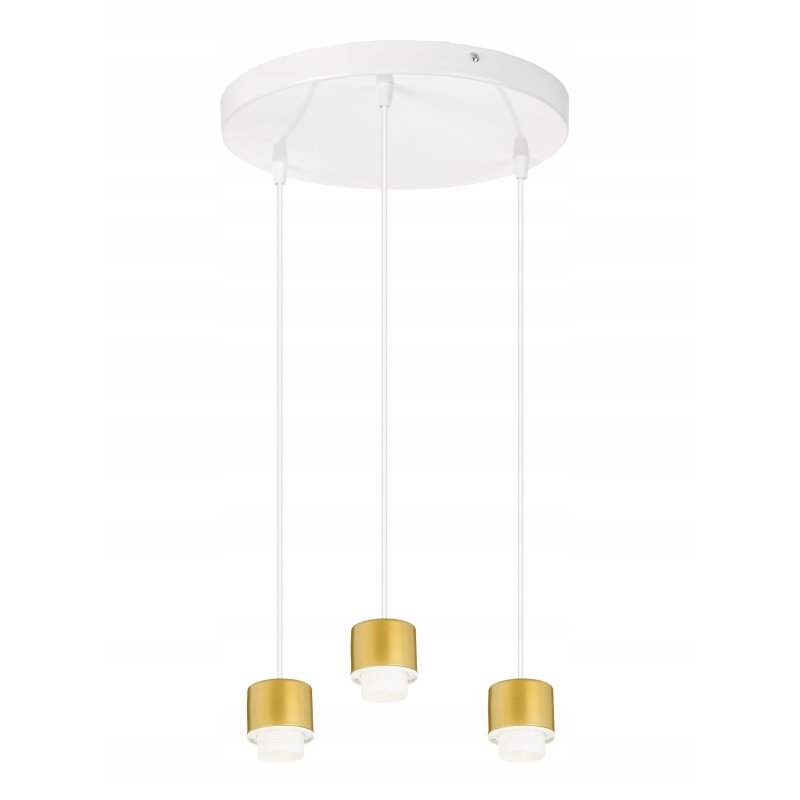 LAMPA sufitowa WISZĄCA ZWIS żyrandol metal złoty 3