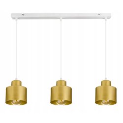 LAMPA sufitowa WISZĄCA ZWIS żyrandol metal złoty 3