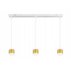 LAMPA sufitowa WISZĄCA ZWIS żyrandol metal złoty 3