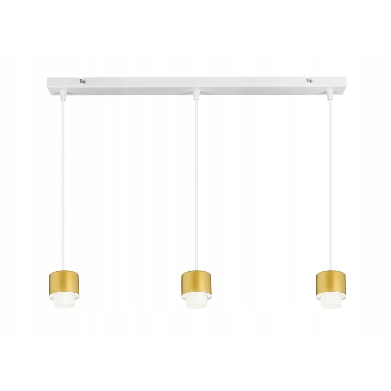 LAMPA sufitowa WISZĄCA ZWIS żyrandol metal złoty 3