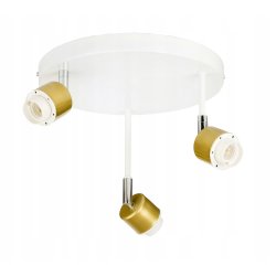 LAMPA plafon sufitowa żyrandol ruchomy loft złoty