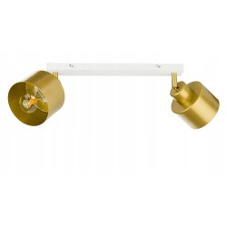 LAMPA plafon sufitowa żyrandol ruchomy loft złoty