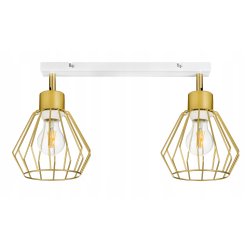 LAMPA plafon sufitowa żyrandol ruchomy loft złoty