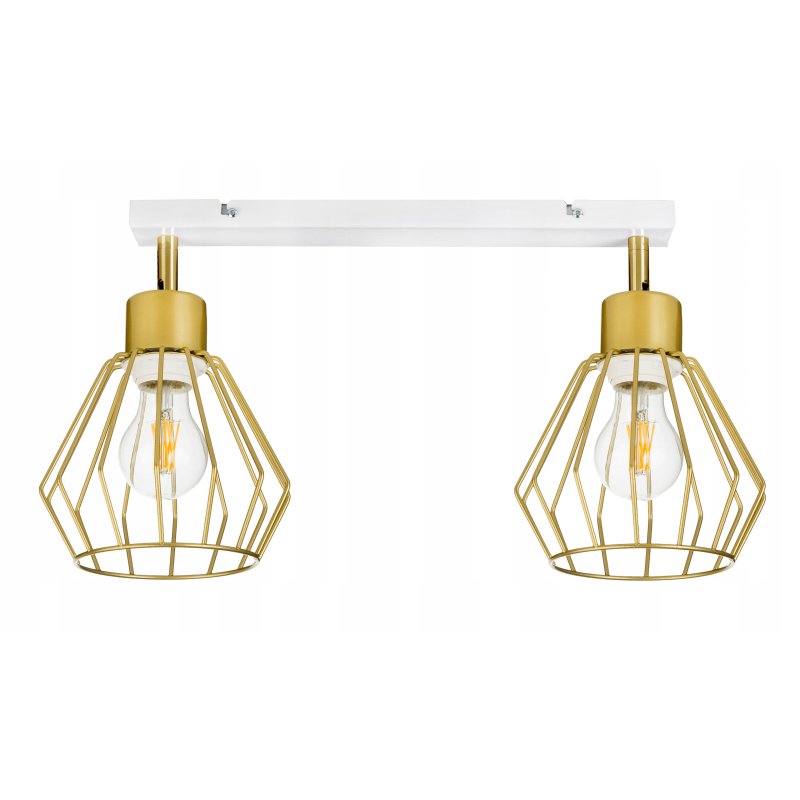 LAMPA plafon sufitowa żyrandol ruchomy loft złoty