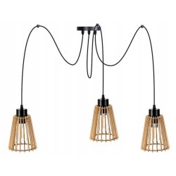 LAMPA sufitowa wisząca ZWIS Loft klosz 3xE27 PAJĄK