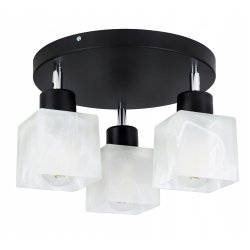 LAMPA sufitowa PLAFON ruch ŻYRANDOL Klosz Szklany