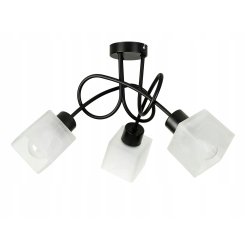 Lampa SUFITOWA żyrandol wisząca LOFT plafon szkło