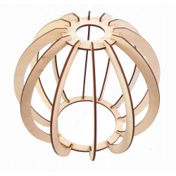 LAMPA stała sufitowa plafon Loft klosz drewno 1