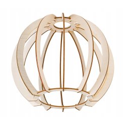 LAMPA stała sufitowa plafon Loft klosz drewno 1