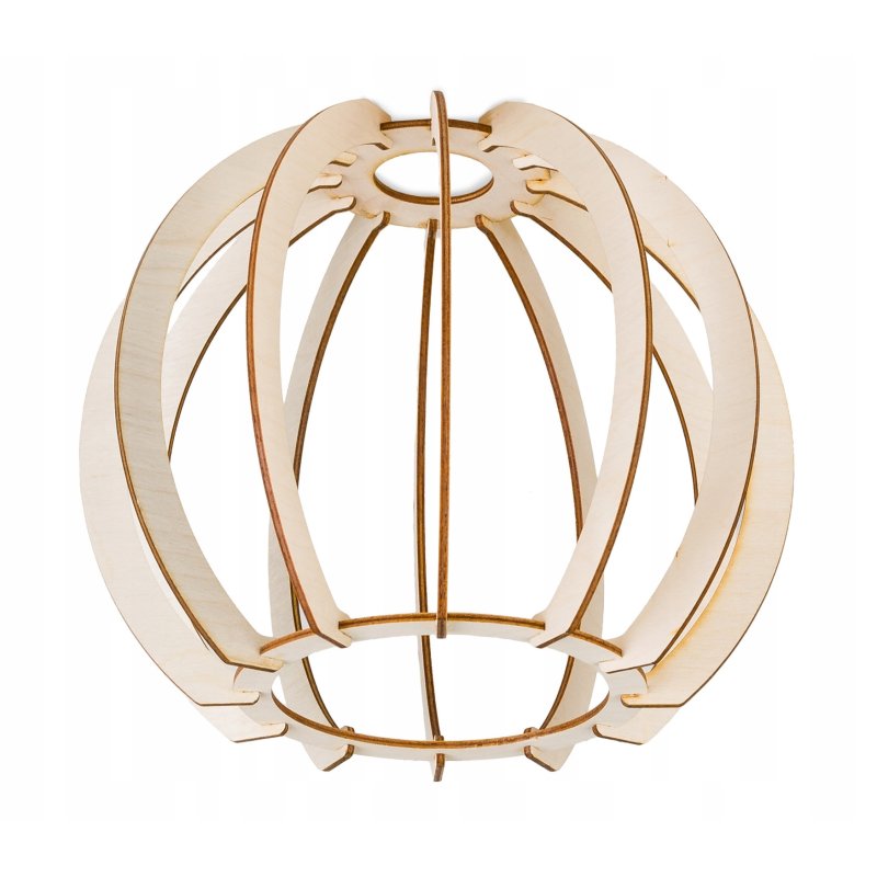 LAMPA stała sufitowa plafon Loft klosz drewno 1