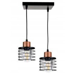 LAMPA wisząca sufitowa ŻYRANDOL ZWIS sprężyna 2