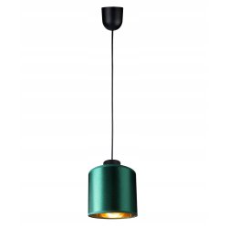 LAMPA WISZĄCA ZWIS żyrandol sufitowa ABAŻUR złoty