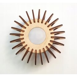 LAMPA WISZĄCA ZWIS żyrandol sufitowa LOFT Drewno 2