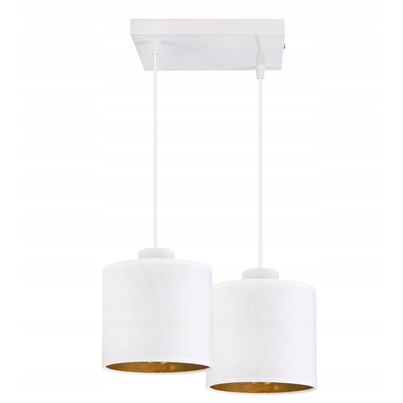 LAMPA WISZĄCA ZWIS żyrandol sufitowa ABAŻUR złoty