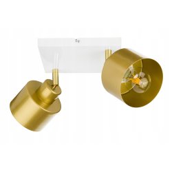 LAMPA plafon sufitowa żyrandol ruchomy loft złoty