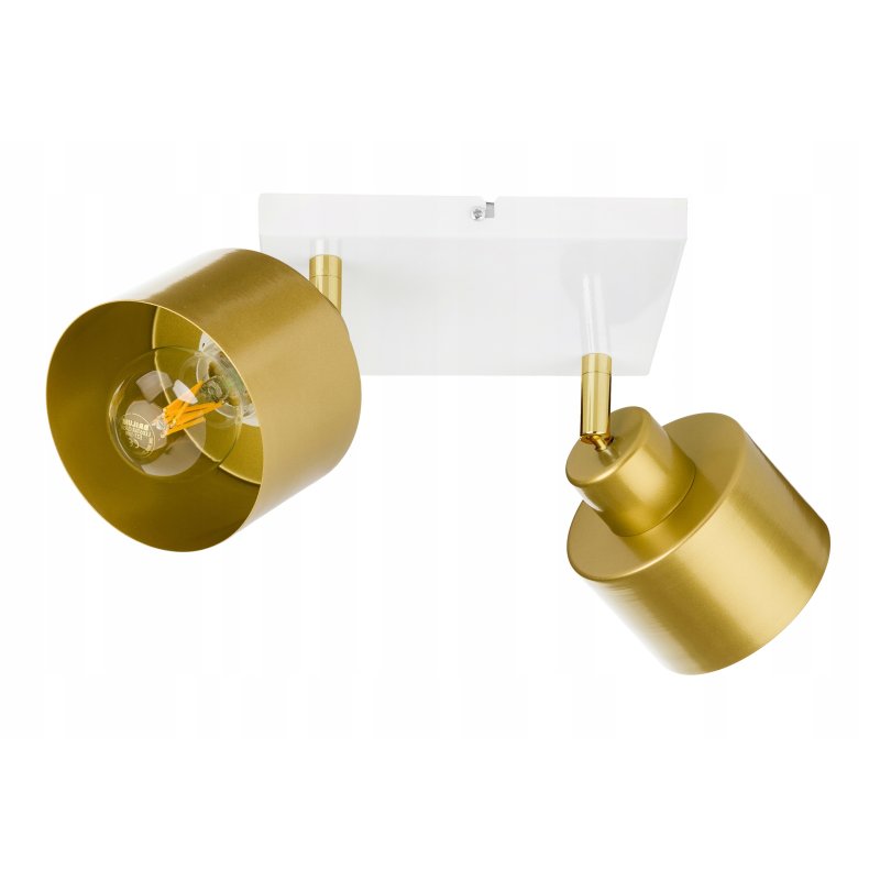 LAMPA plafon sufitowa żyrandol ruchomy loft złoty