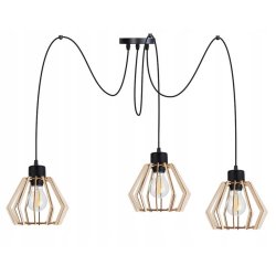 LAMPA sufitowa wisząca ZWIS Loft klosz 3xE27 PAJĄK