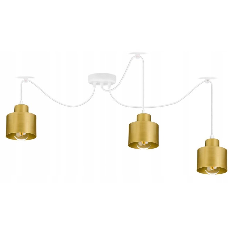 LAMPA sufitowa wisząca ZWIS Loft klosz 3xE27 PAJĄK