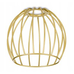 Lampa sufitowa żyrandol wisząca LOFT kręcona drut kula na 5x E27 złota