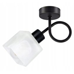 LAMPA KINKIET żyrandol stały loft Klosz SZKLANY