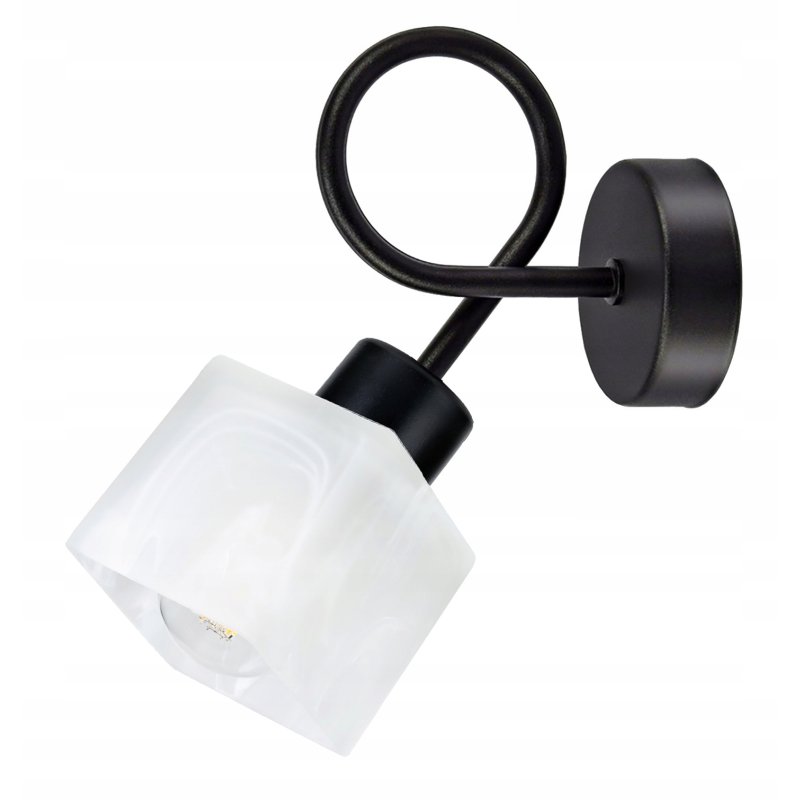 LAMPA KINKIET żyrandol stały loft Klosz SZKLANY