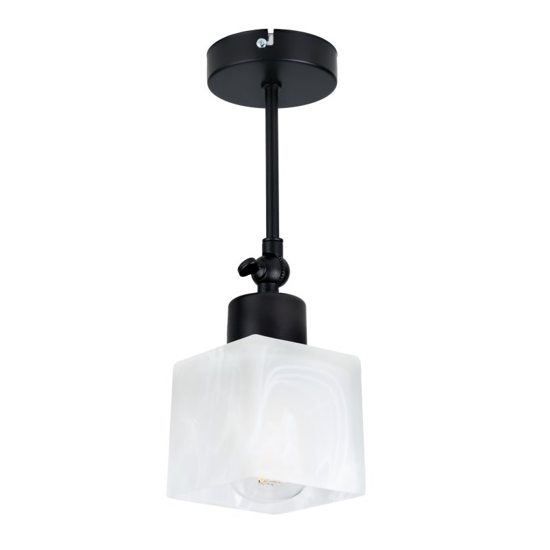 LAMPA KINKIET żyrandol ruchomy loft Klosz SZKLANY