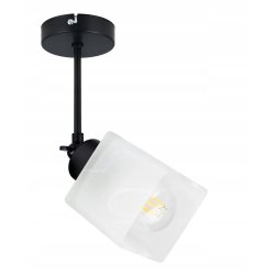 LAMPA KINKIET żyrandol ruchomy loft Klosz SZKLANY