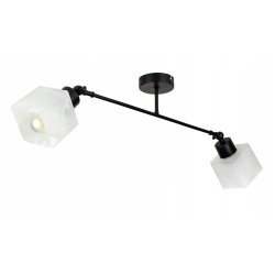 LAMPA sufitowa żyrandol regulowany LOFT E27 Szkło