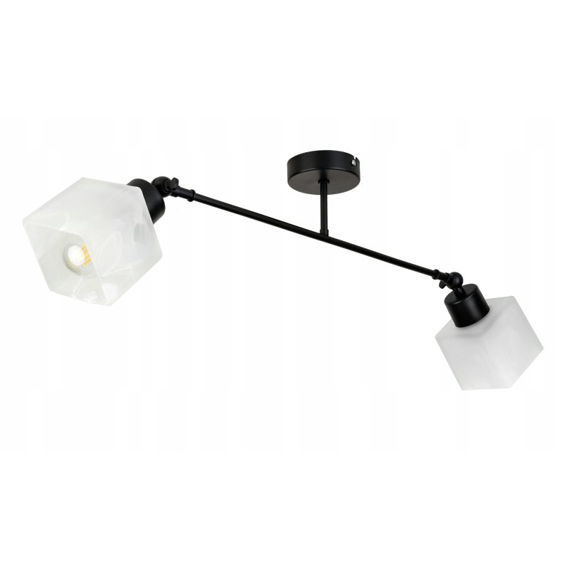 LAMPA sufitowa żyrandol regulowany LOFT E27 Szkło