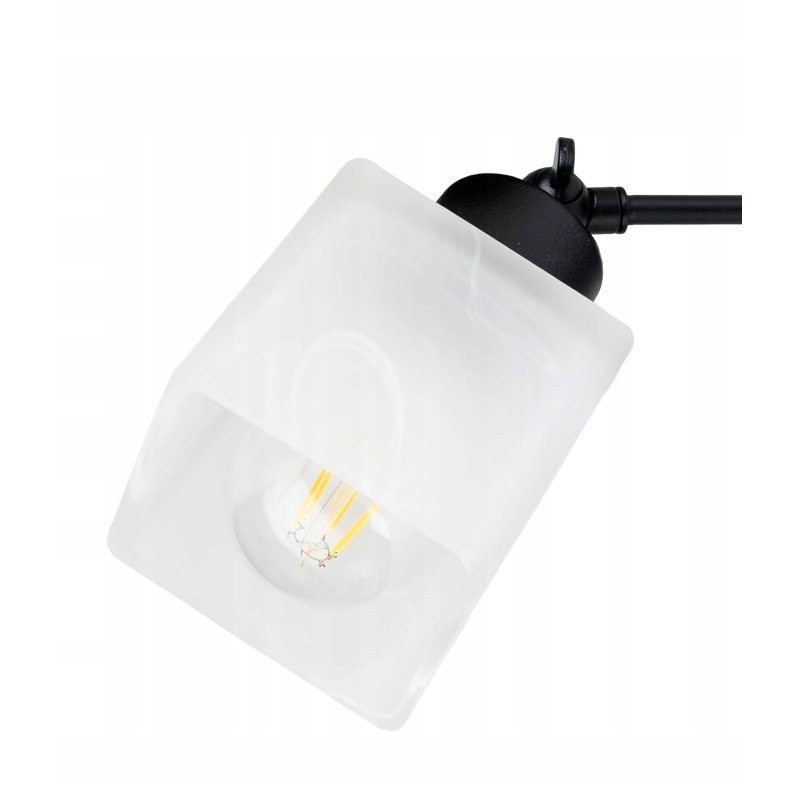 LAMPA sufitowa żyrandol regulowany LOFT E27 Szkło
