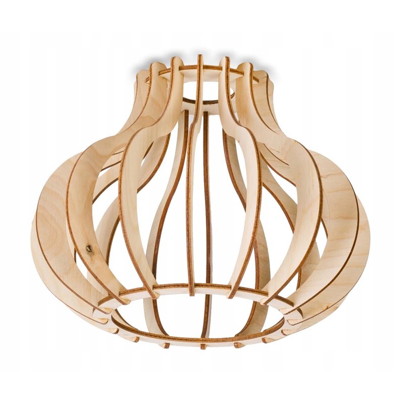 LAMPA stała sufitowa wisząca żyrandol Loft Drewno