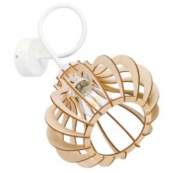 Lampa kinkiet żyrandol na 1x E27 stały LOFT Drewno