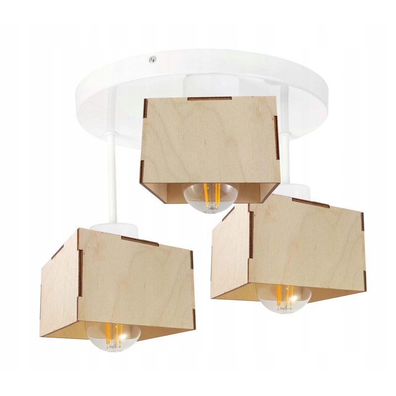 LAMPA sufit plafon wysoki żyrandol loft DREWNO 3