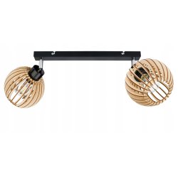 Lampa plafon żyrandol sufitowa ruch loft Drewno 2