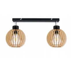 Lampa plafon żyrandol sufitowa ruch loft Drewno 2