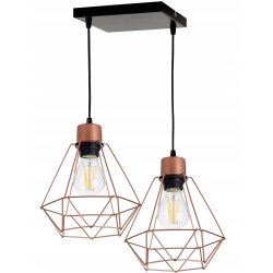 Lampa wisząca zwis żyrandol sufiowa loft diament 2