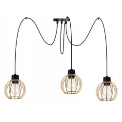 LAMPA sufitowa wisząca ZWIS Loft klosz 3xE27 PAJĄK