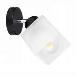 LAMPA KINKIET żyrandol ruchomy loft Klosz SZKLANY