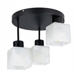 LAMPA sufitowa PLAFON stały ŻYRANDOL Klosz Szklany