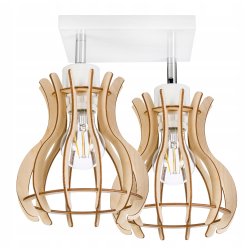 LAMPA sufit plafon żyrandol Loft Drewno ruchoma 2