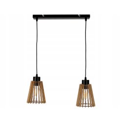 Lampa wisząca zwis żyrandol sufitowa LOFT Drewno 2