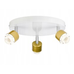 LAMPA plafon sufitowa żyrandol ruchomy loft złoty