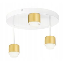 LAMPA plafon sufitowa żyrandol stały loft złoty 3