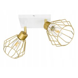 LAMPA plafon sufitowa żyrandol ruchomy loft złoty