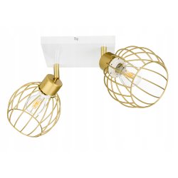 LAMPA plafon sufitowa żyrandol ruchomy loft złoty