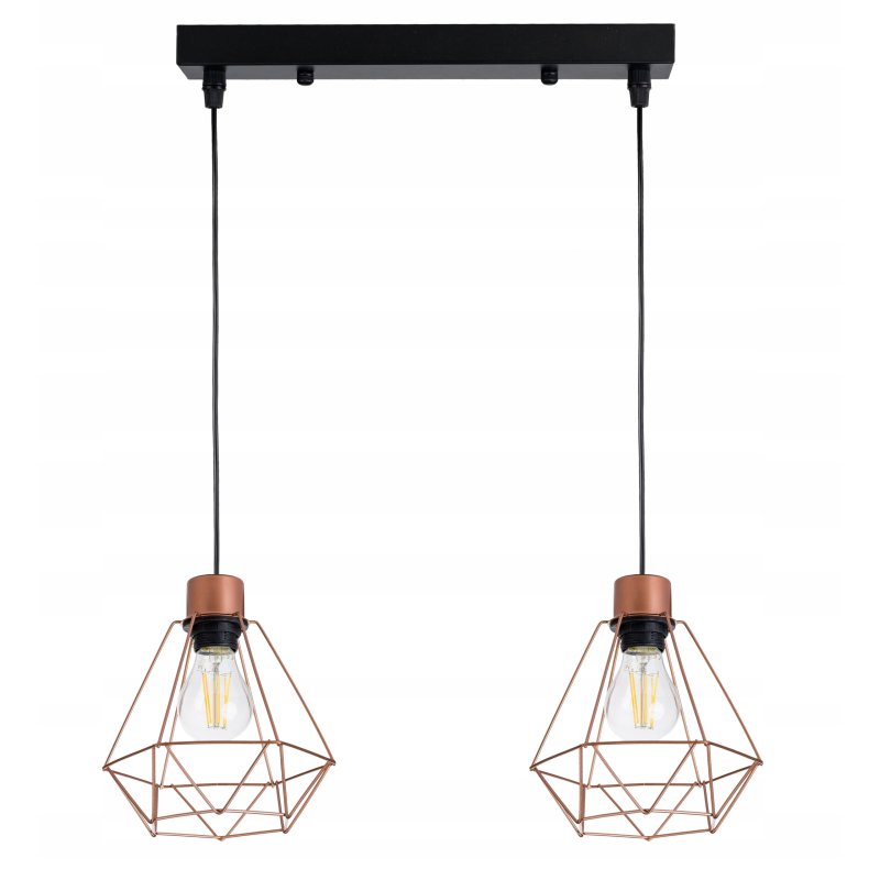 Lampa wisząca zwis żyrandol sufiowa loft diament 2