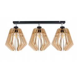 LAMPA sufitowa plafon żyrandol ruch Loft Drewno 3