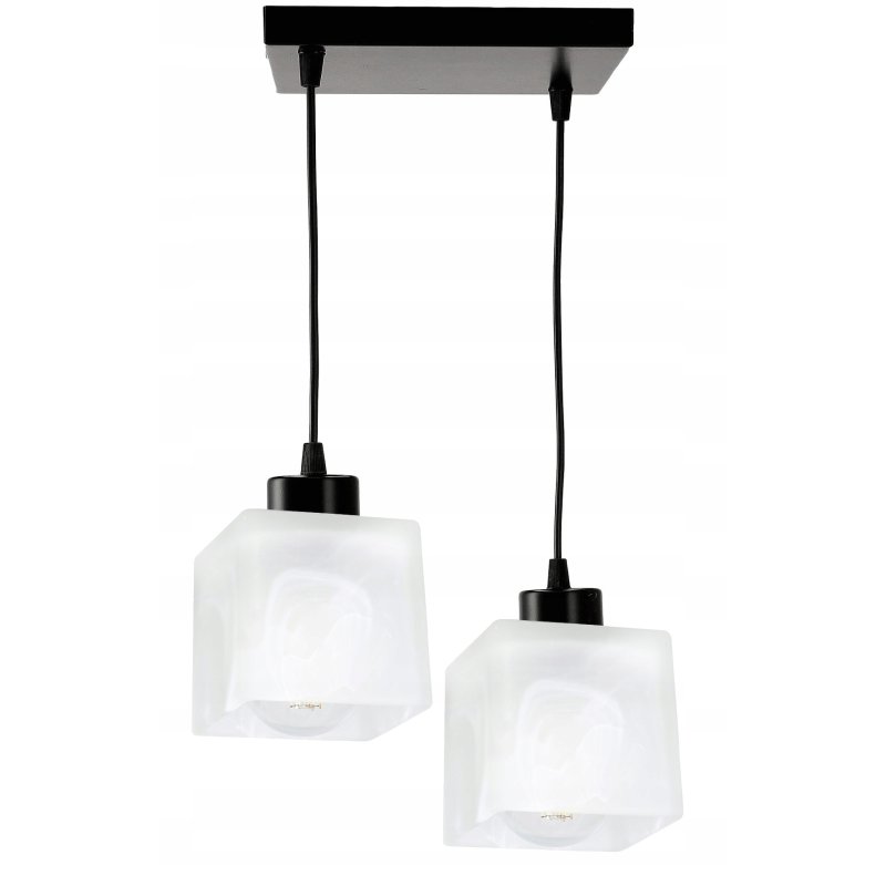 LAMPA sufitowa wisząca ZWIS E27 ŻYRANDOL Szklany 2