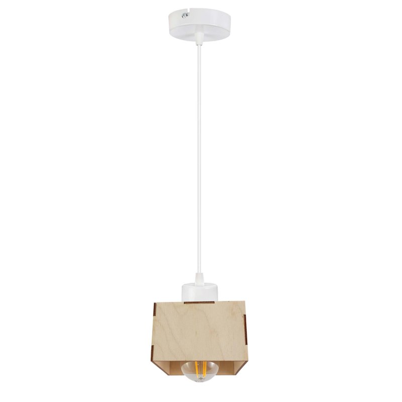LAMPA sufitowa wisząca zwis żyrandol loft DREWNO 1